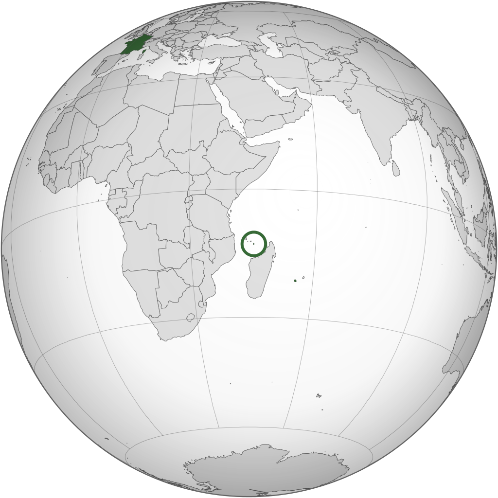 Расположение департамента Майотта (Mayotte)