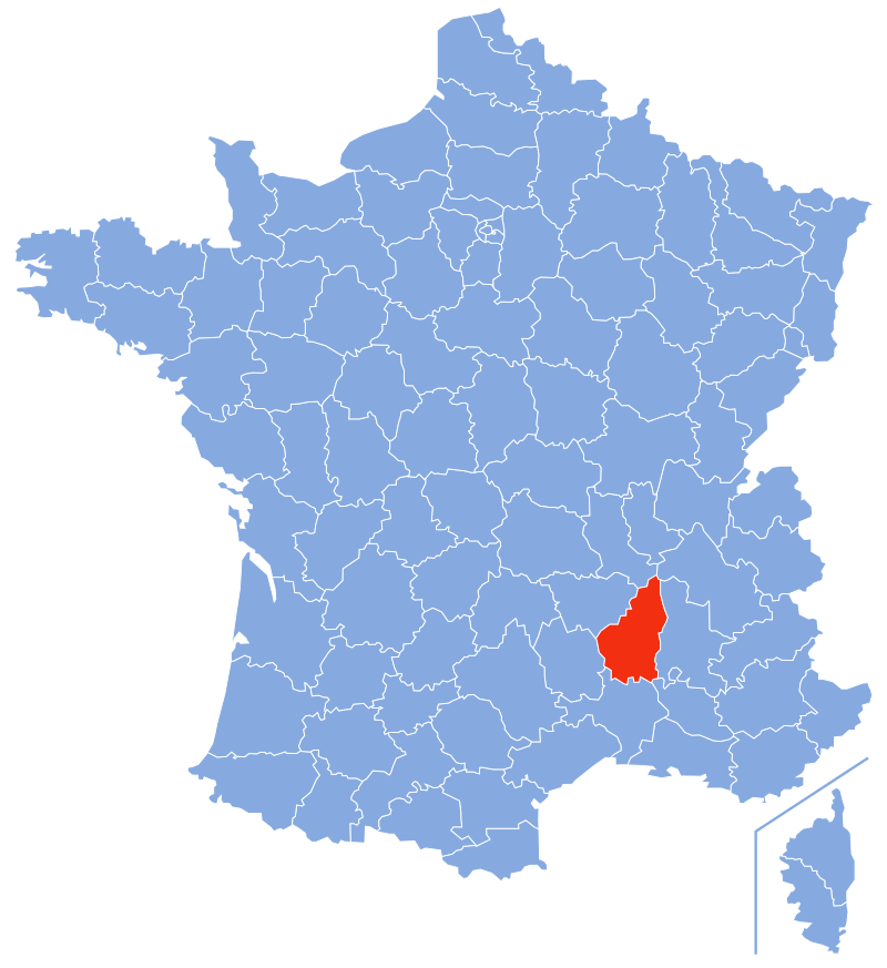 Расположение департамента Ардеш (Ardèche)