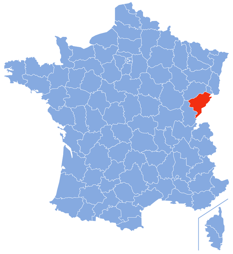 Расположение департамента Ду (Doubs)