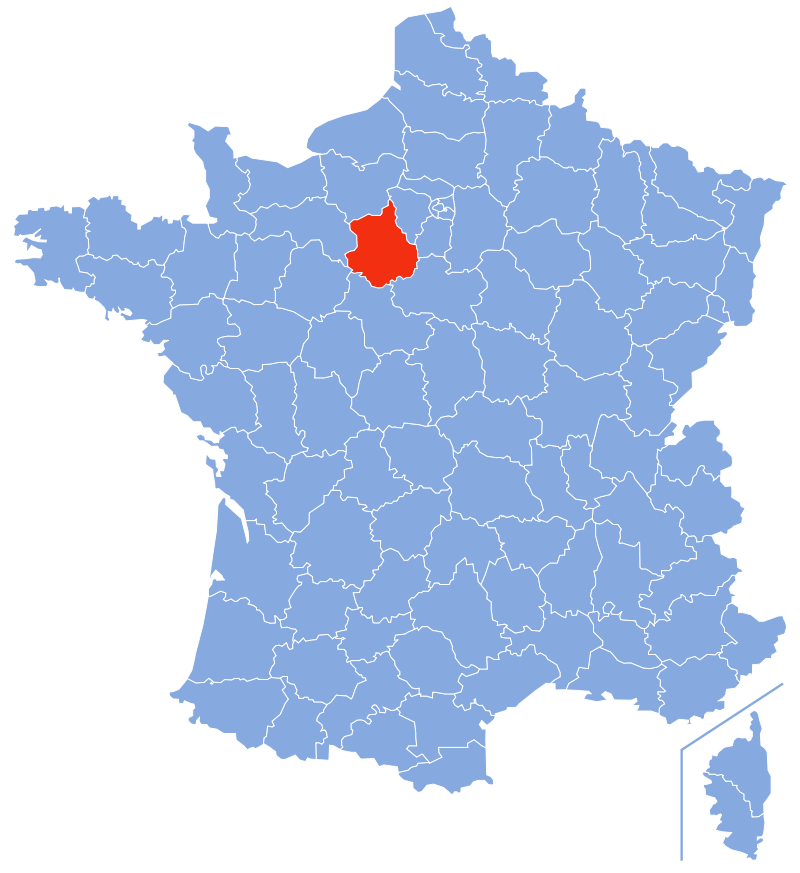 Расположение департамента Эр и Луар (Eure-et-Loir)