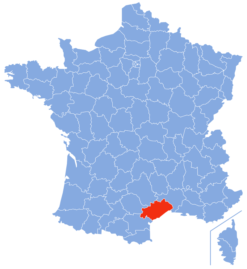 Расположение департамента Эро (Hérault)