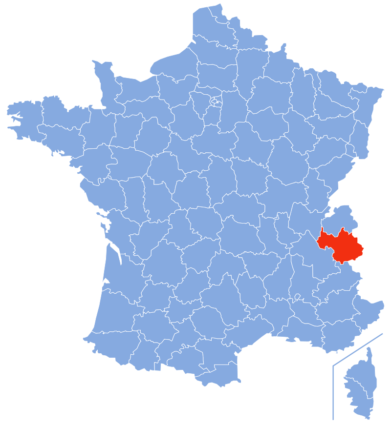 Расположение департамента Савойя (Savoie)