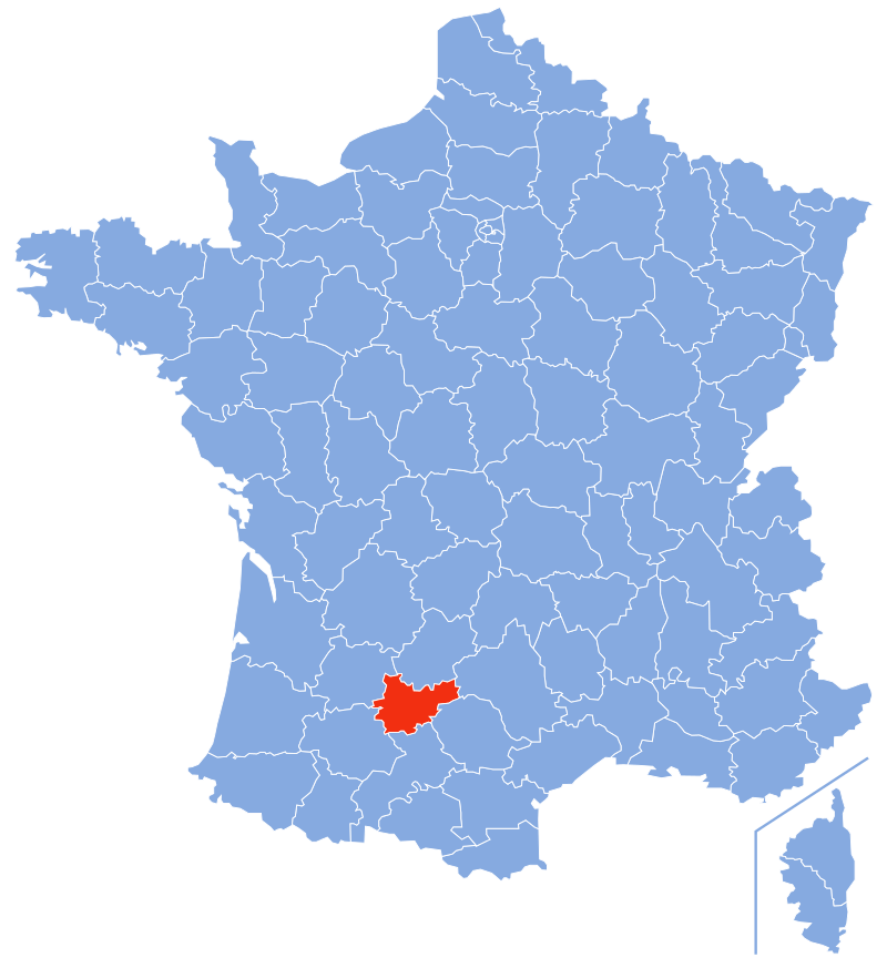 Расположение департамента Тарн и Гаронна (Tarn-et-Garonne)