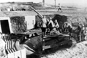 Первая мировая война. Французская артиллерия на западном фронте