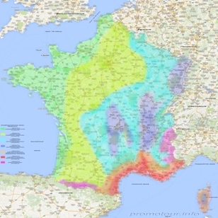 Климатические зоны Франции