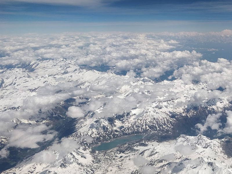 Альпийские вершины - панорама