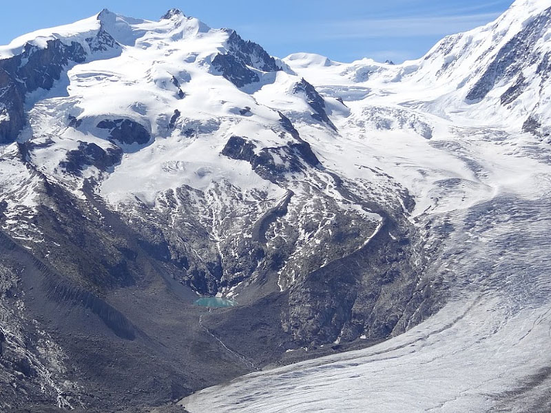 Ледники Монте-Роза в Альпах
