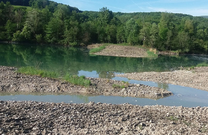 Река Рона (Rhone) во Франции