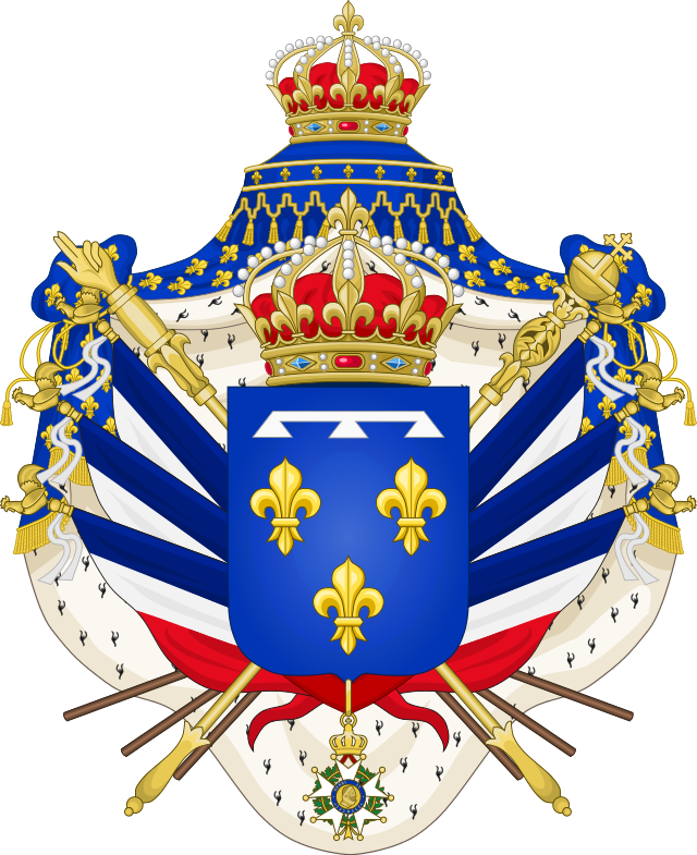 Герб Франции при последнем короле Франции Луи-Филиппе I (1830-1831)