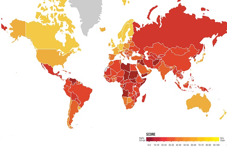 ФРАНЦИЯ ОКАЗАЛАСЬ НА 21 МЕСТЕ В РЕЙТИНГЕ CORRUPTION PERCEPTIONS INDEX 2018 ОТ СЕРВИСА TRANSPARENCY INTERNATIONAL