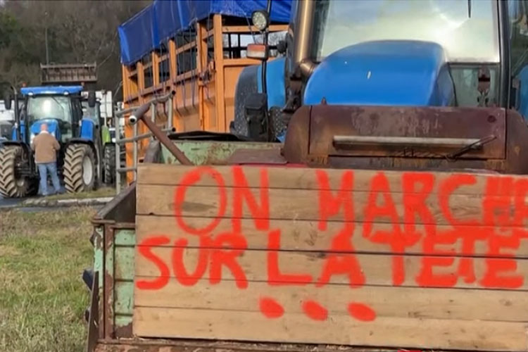 Во Франции растет протестное движение среди фермеров