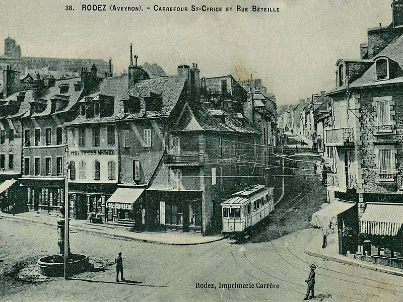 Город Родез (Rodez) в начале ХХ века